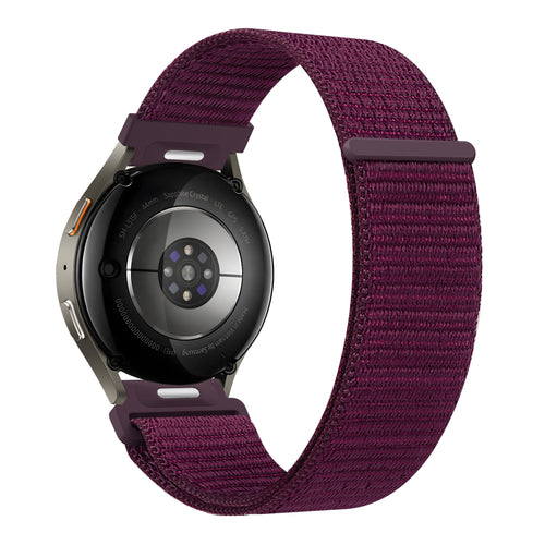 Bandz Correa nylon 'Easy Fit' Samsung Galaxy Watch 7 - 44mm (ciruela)