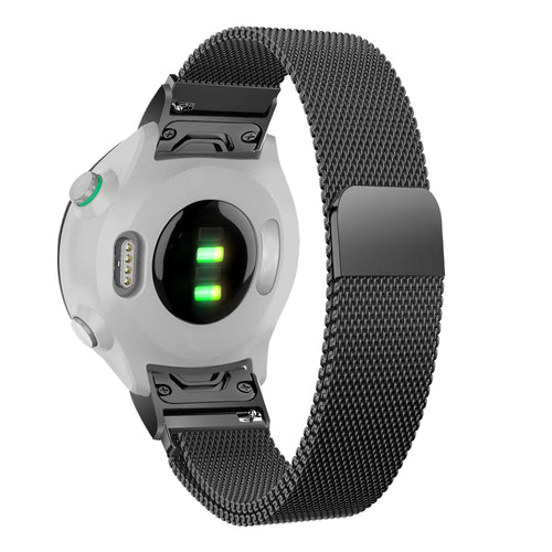 Bandz Garmin Approach S70 - 42mm Milanese Loop Strap (Black)