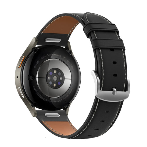Bandz Correa cuero 'Easy Fit' Oppo Watch X2 Mini (negro)