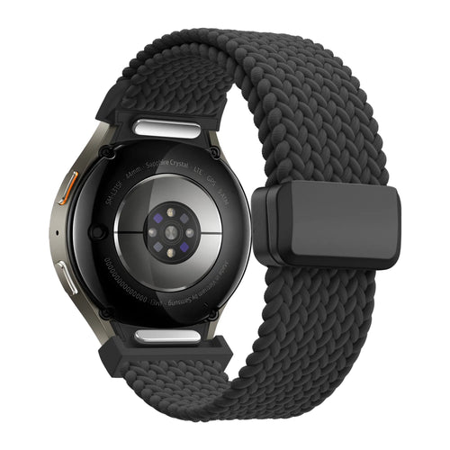 Bandz Correa tejida 'Easy Fit' Samsung Galaxy Watch FE (negro)