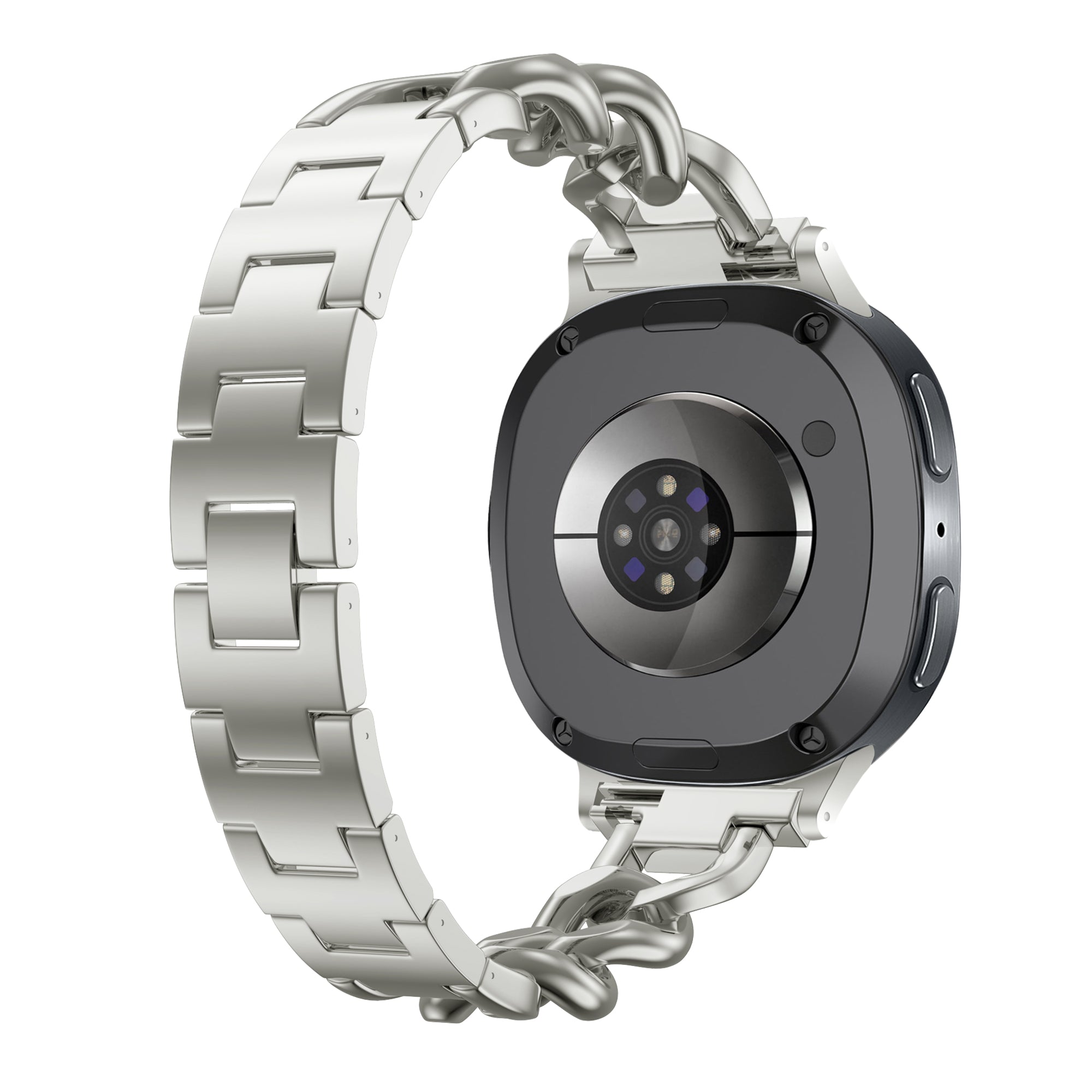 Correa acero cadena Samsung Galaxy Watch 8 - 40mm (blanco estrella)