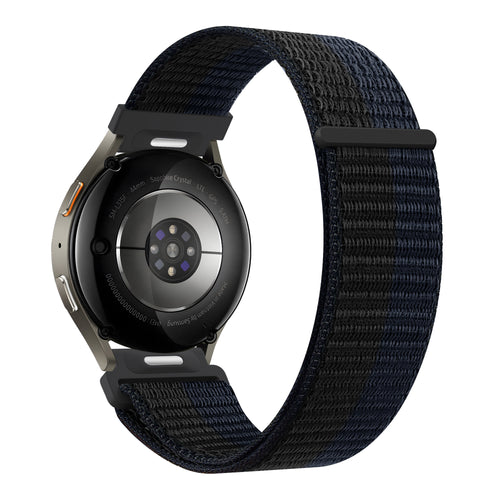 Bandz Correa nylon 'Easy Fit' Samsung Galaxy Watch 46mm (negro/azul)
