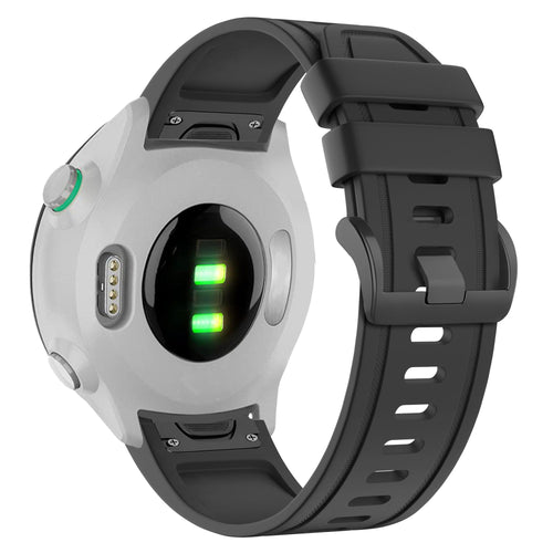 Bandz Correa silicona con hebilla Garmin Approach S70 - 42mm (negro)