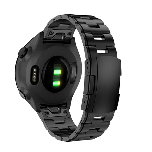 Bandz Correa titanio de establon Garmin Forerunner 970 (negro)