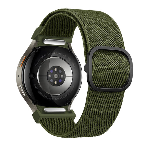 Bandz Samsung Galaxy Watch 4 Classic 46mm Elastic Strap 'Easy Fit' (Green)