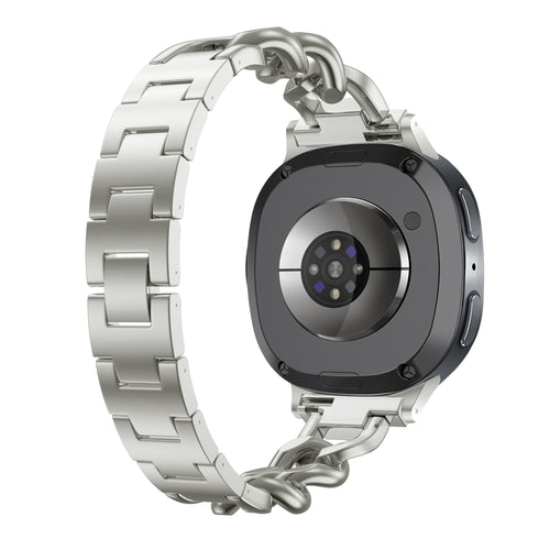 Samsung Galaxy Watch 8 Classic Steel Chain Strap (Starlight)