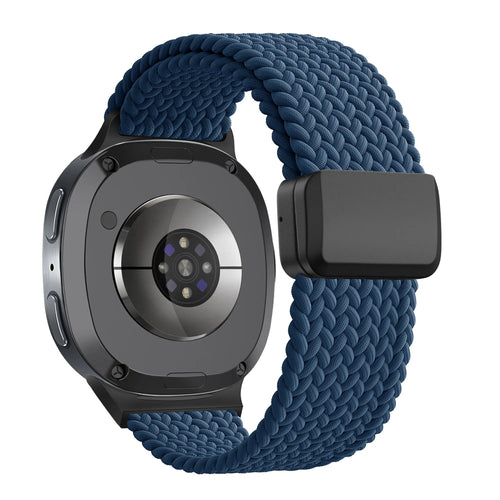 Bandz Samsung Galaxy Watch 9 - 44mm Magnetic Braided Strap (Dark Blue)