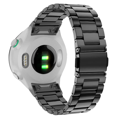 Bandz Garmin Forerunner 965 Steel Strap 'Classic' (Black)