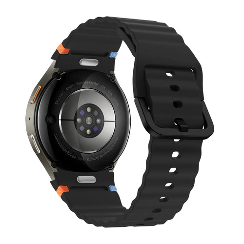 Bandz Correa Wave 'Easy Fit' Samsung Galaxy Watch 4 Classic 42mm (negro)