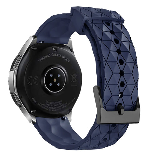 ICE Smart TKS Rectangular 1.41 Silicone Strap Hexagons (Dark Blue)