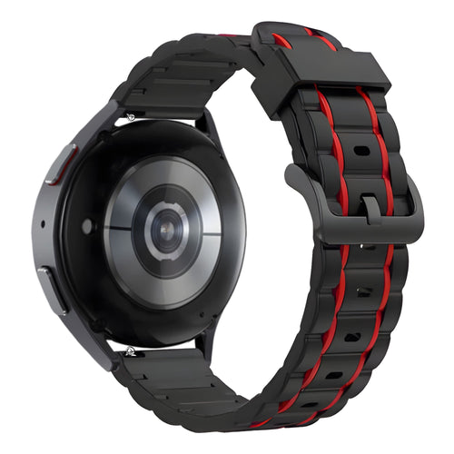 Bandz Correa deportiva a rayas Huawei Watch GT 7 Pro (negro/rojo)