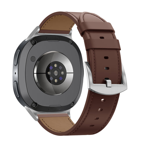Bandz Samsung Galaxy Watch 8 Classic Leather Strap 'Classic' (Brown)