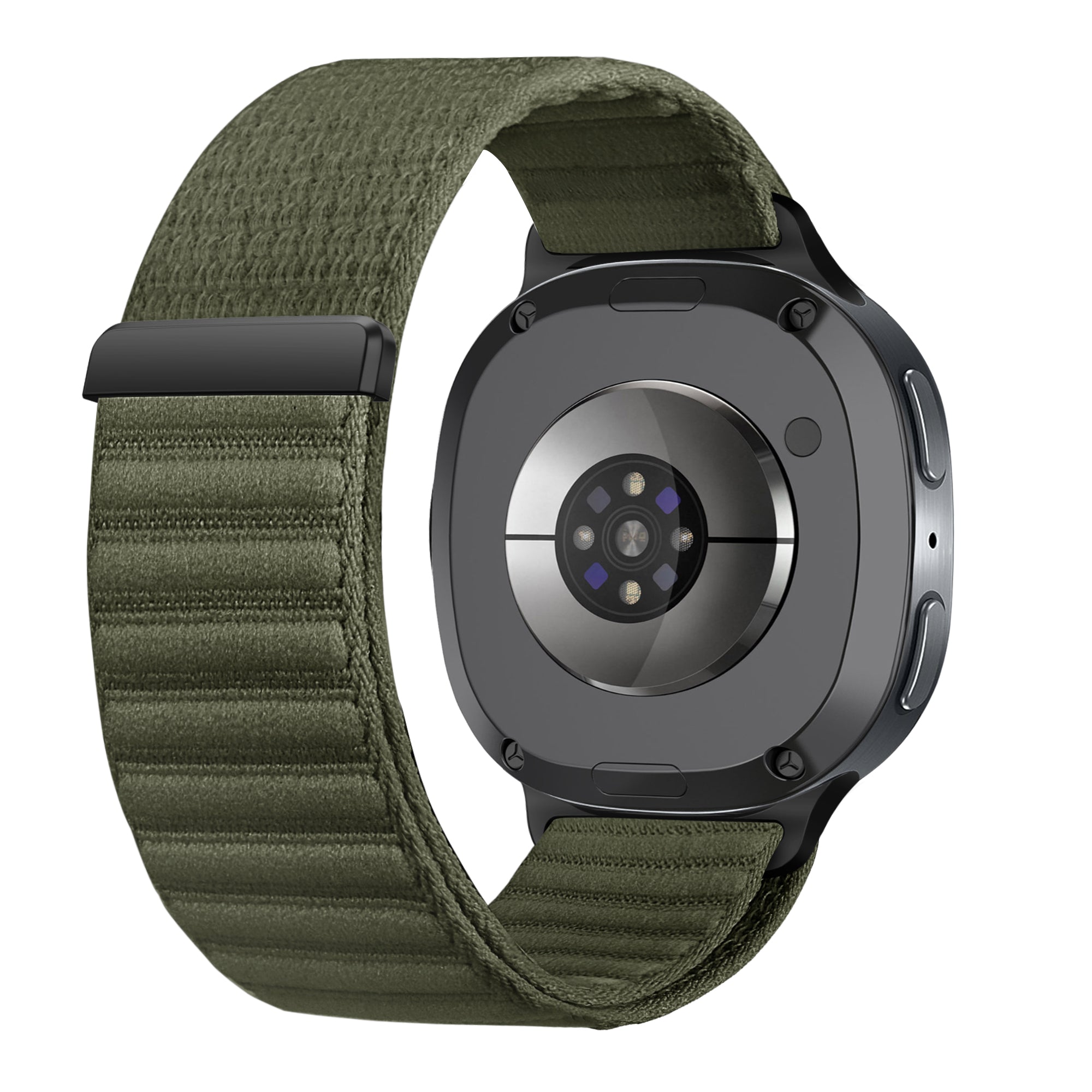Correa nylon ondulada Samsung Galaxy Watch 9 - 40mm (verde oscuro)