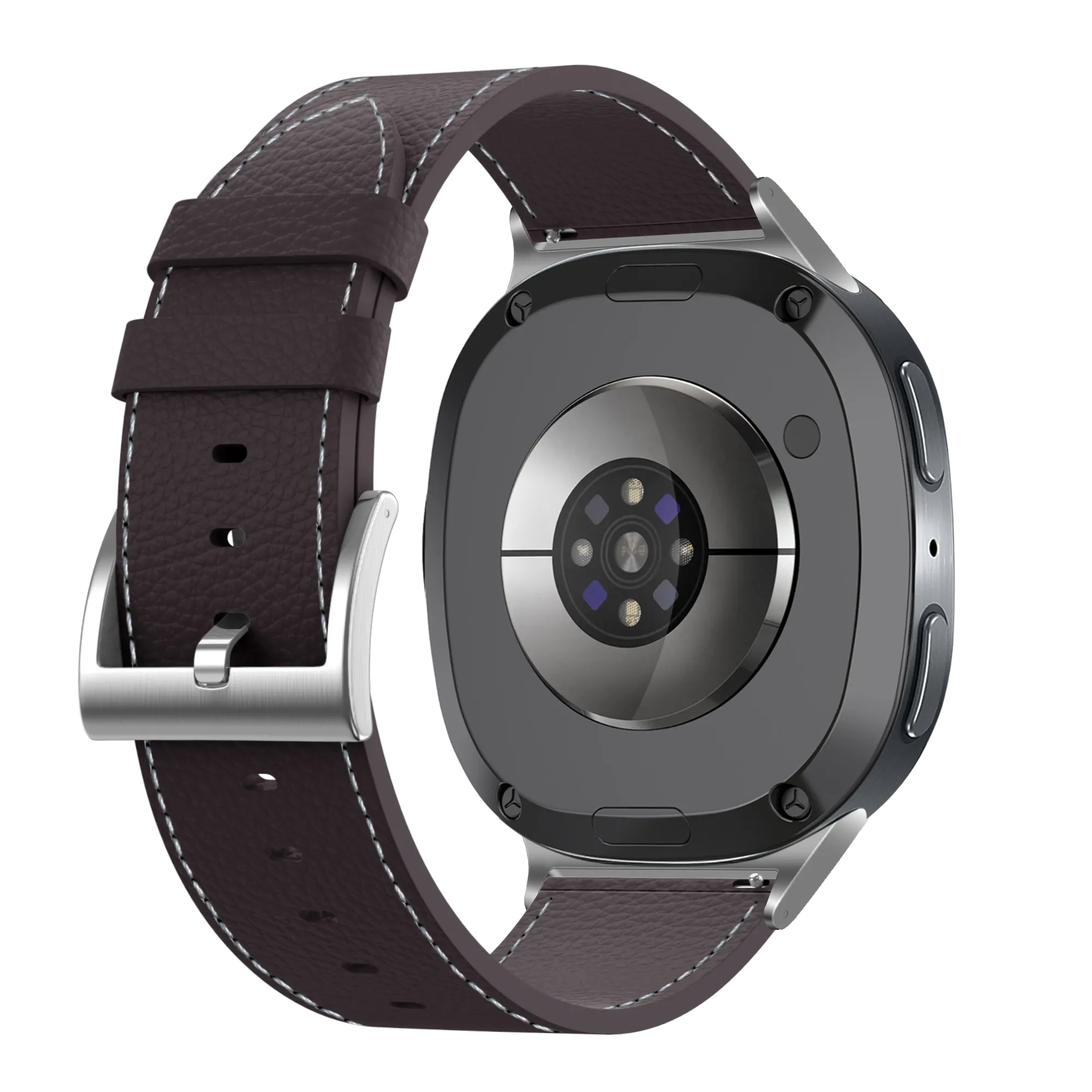 Samsung Galaxy Watch 8 Classic Leather Grain Strap (Coffee Brown)