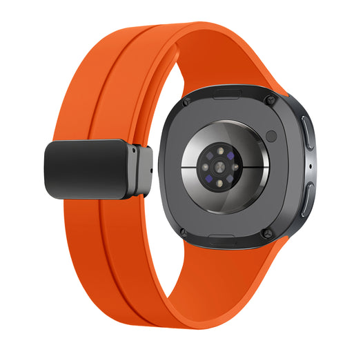 Correa silicona con hebilla Samsung Galaxy Watch 8 Classic (naranja)