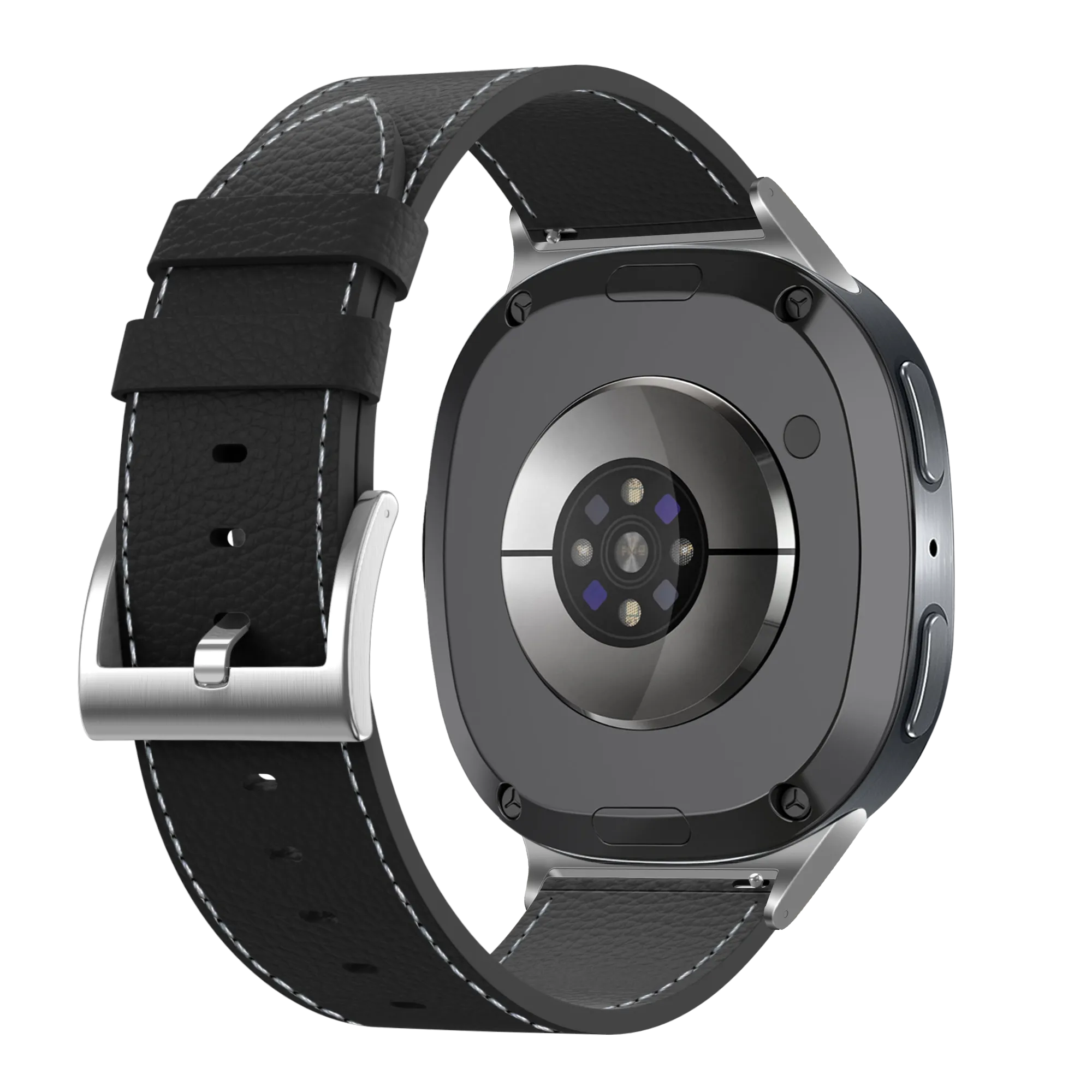 Samsung Galaxy Watch 8 - 44mm Leather Grain Strap (Black)