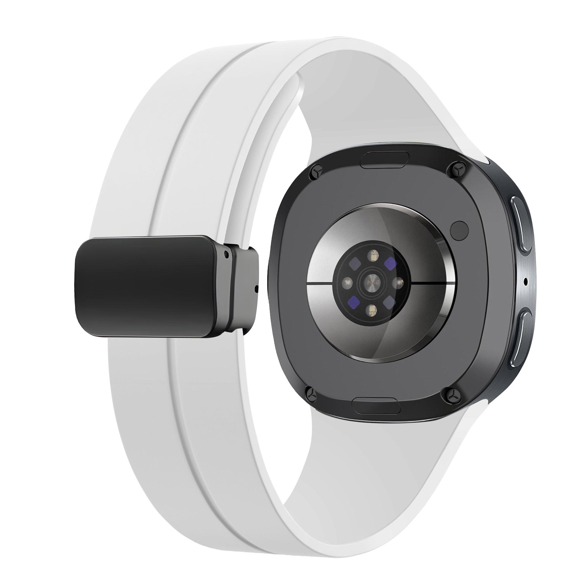 Correa silicona con hebilla-D Samsung Galaxy Watch 9 - 40mm (blanco)