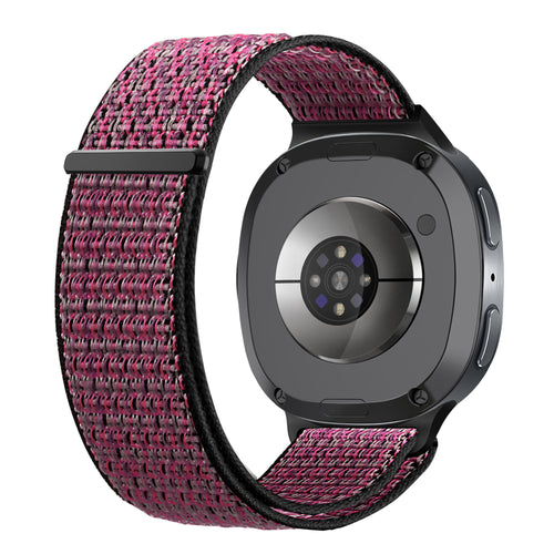 Samsung Galaxy Watch 8 - 44mm Nylon Strap (Crimson Berry)