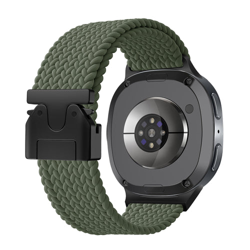 Correa tejida con hebilla Samsung Galaxy Watch 8 Classic (verde)