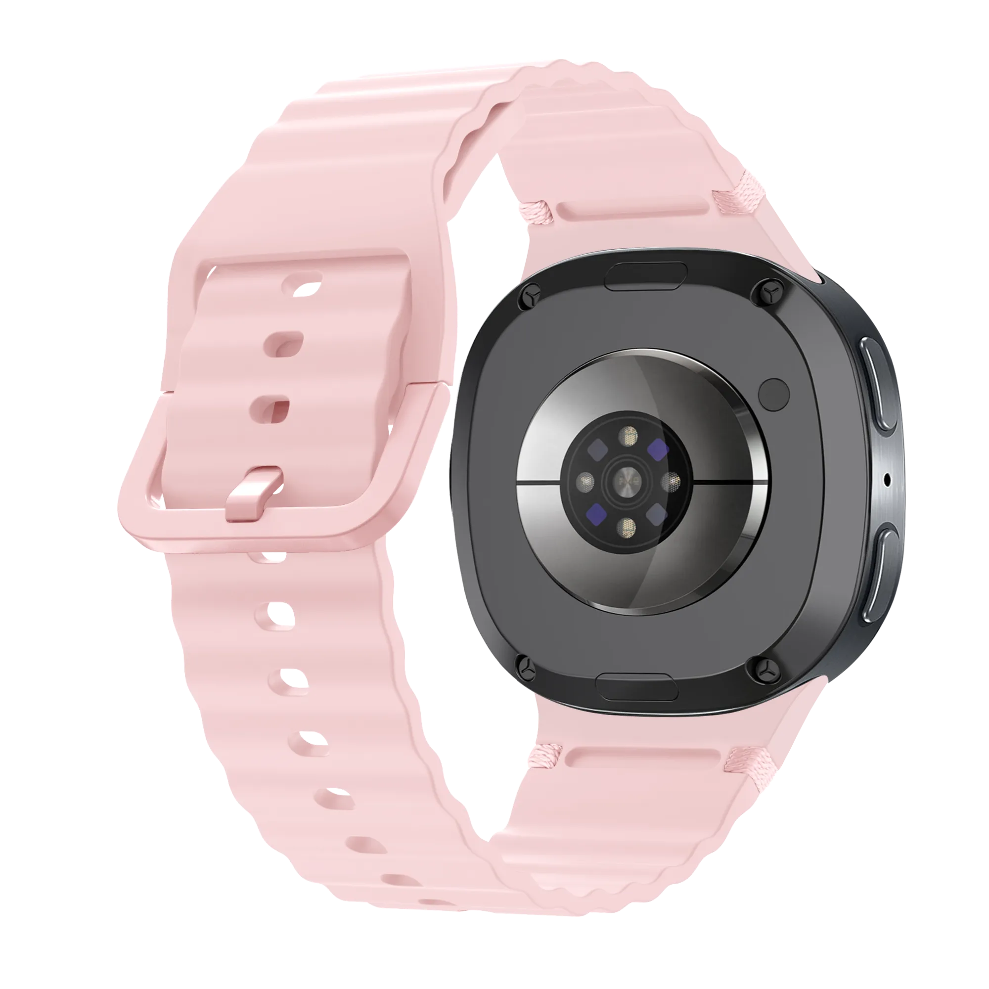 Correa silicona ondulada Samsung Galaxy Watch 8 Classic (rosa)