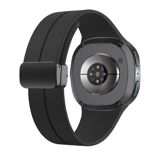 Samsung Galaxy Watch 8 - 44mm D-Buckle Silicone Strap (Black)
