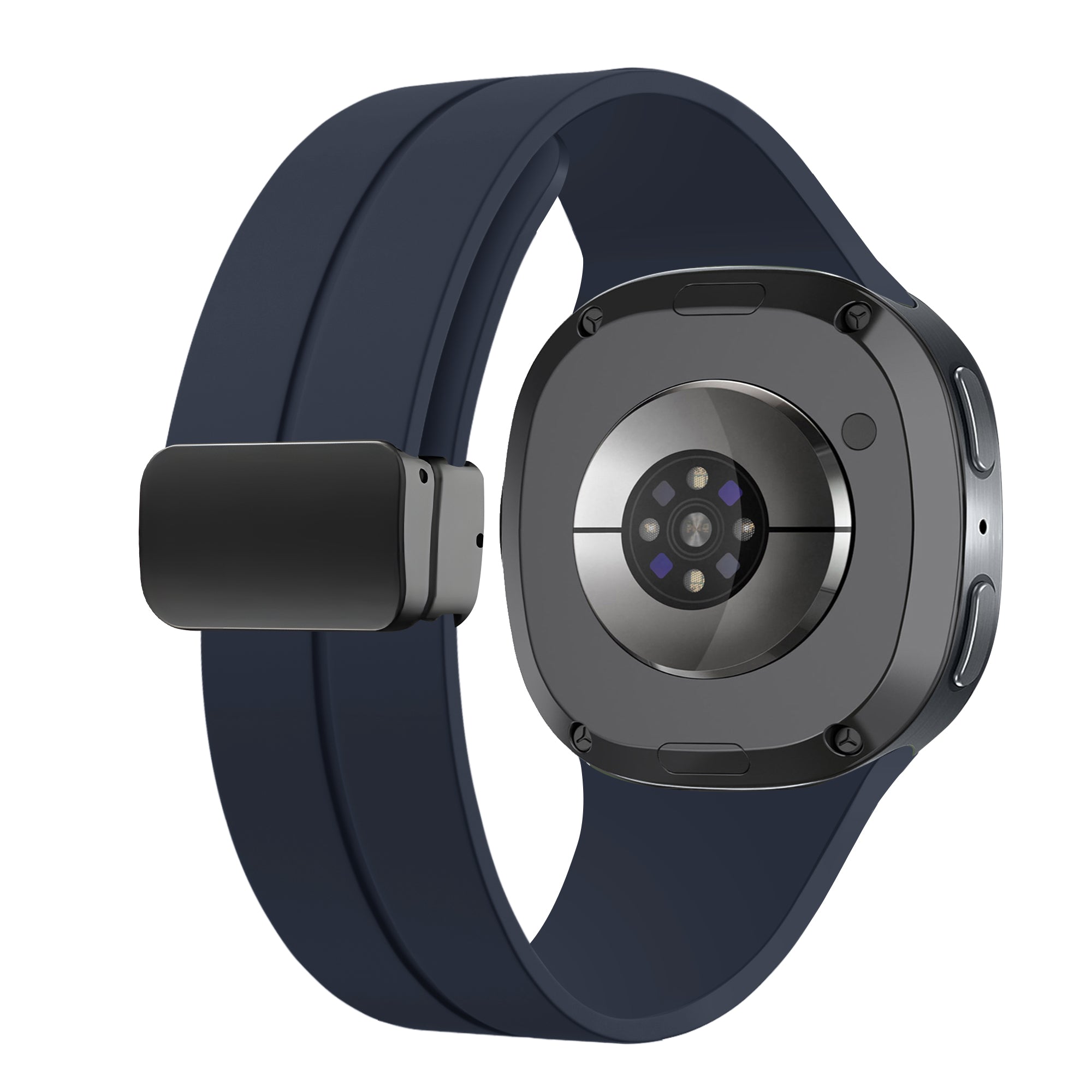 Correa silicona con hebilla Samsung Galaxy Watch 8 Classic (azul oscuro)
