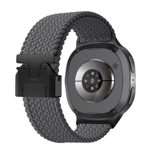 Correa tejida con hebilla Samsung Galaxy Watch 8 Classic (gris oscuro)