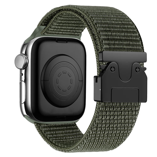 Bandz Correa nylon 'Classic' con hebilla-P Apple Watch Ultra (verde militar)