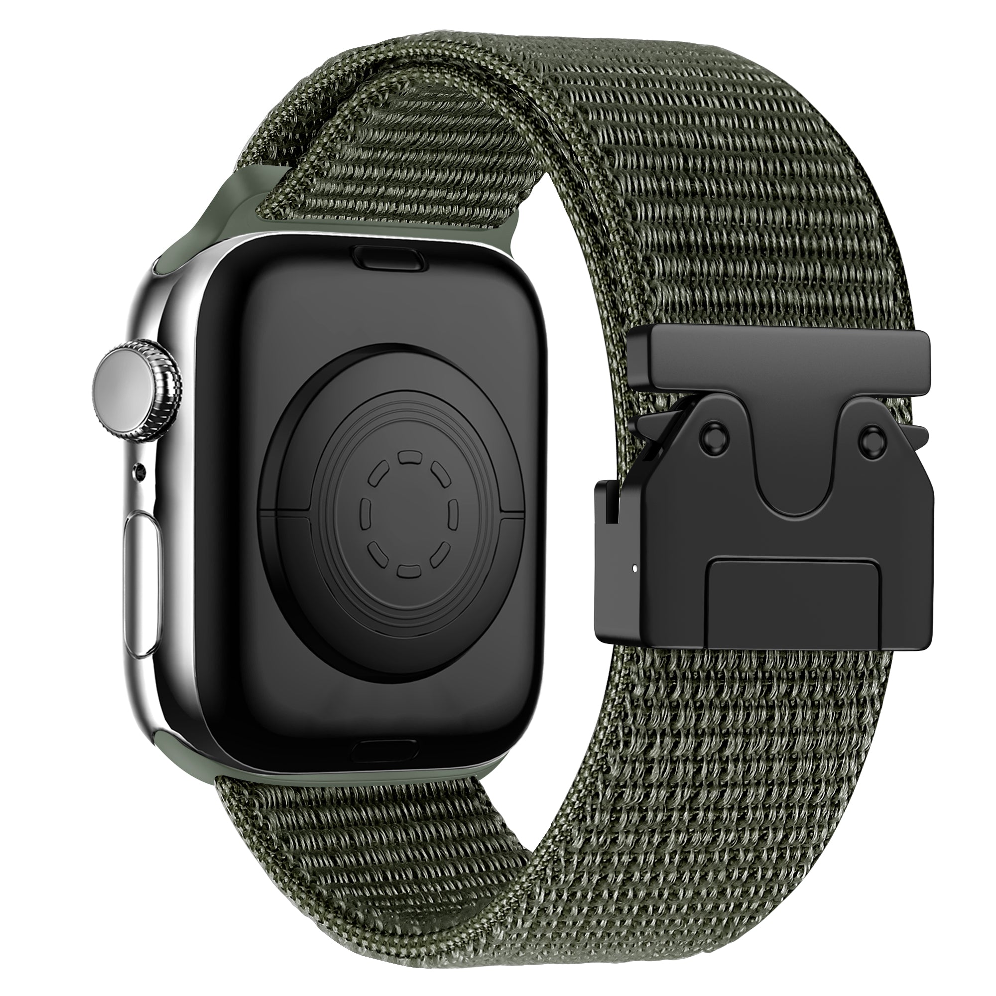 Bandz Apple Watch Ultra Nylon Strap 'Classic' P-Buckle (Army Green)