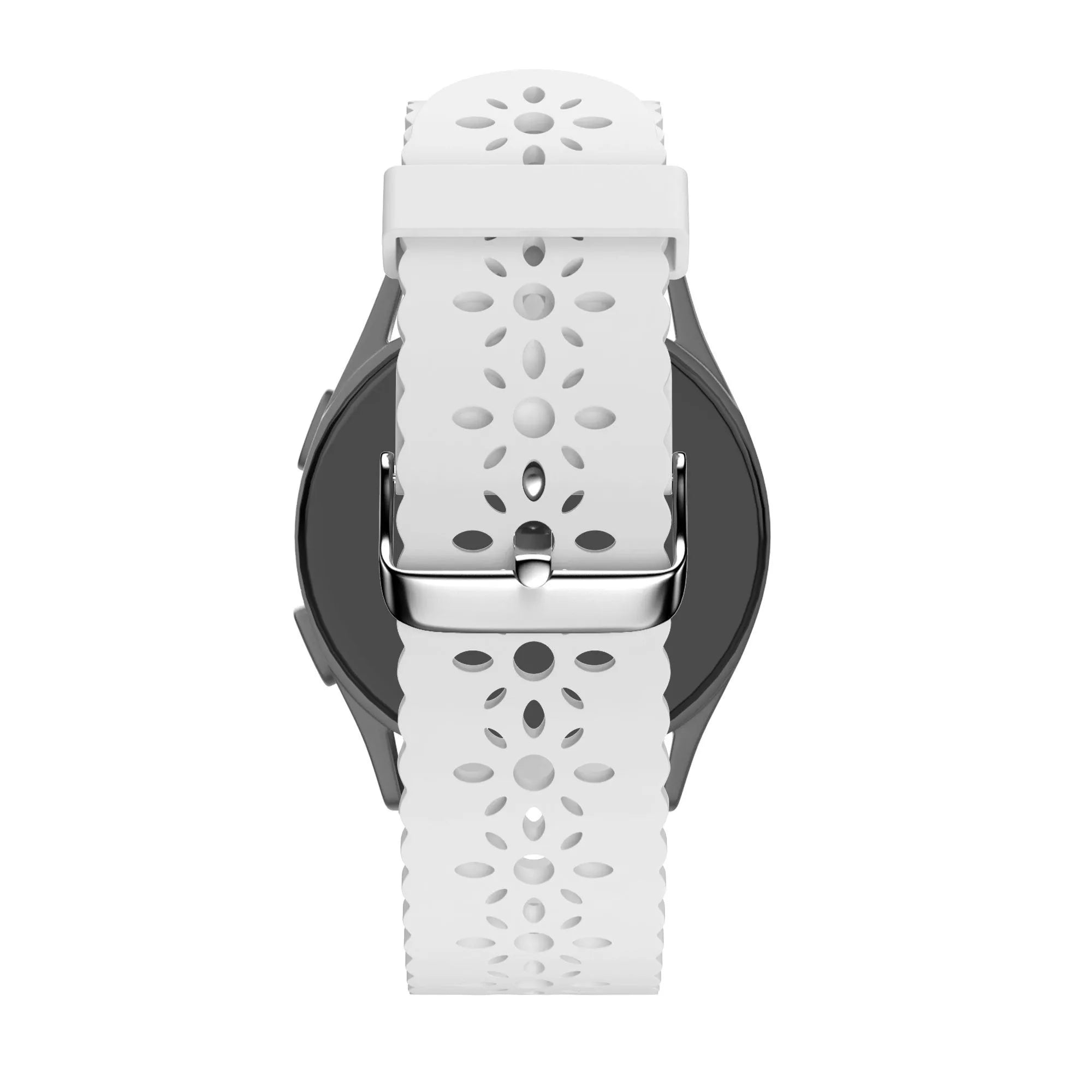 Bandz Correa silicona con estampado floral Amazfit Active 2 (blanco)