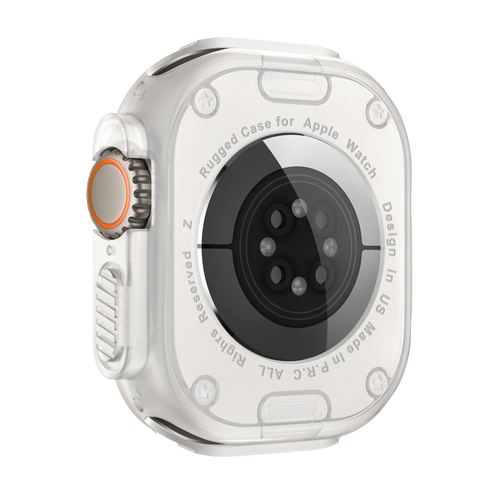 Bandz Apple Watch Ultra - 49mm Rugged TPU Case (Transparent)