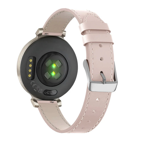 Correa reloj cuero 14mm - universal (rosa)