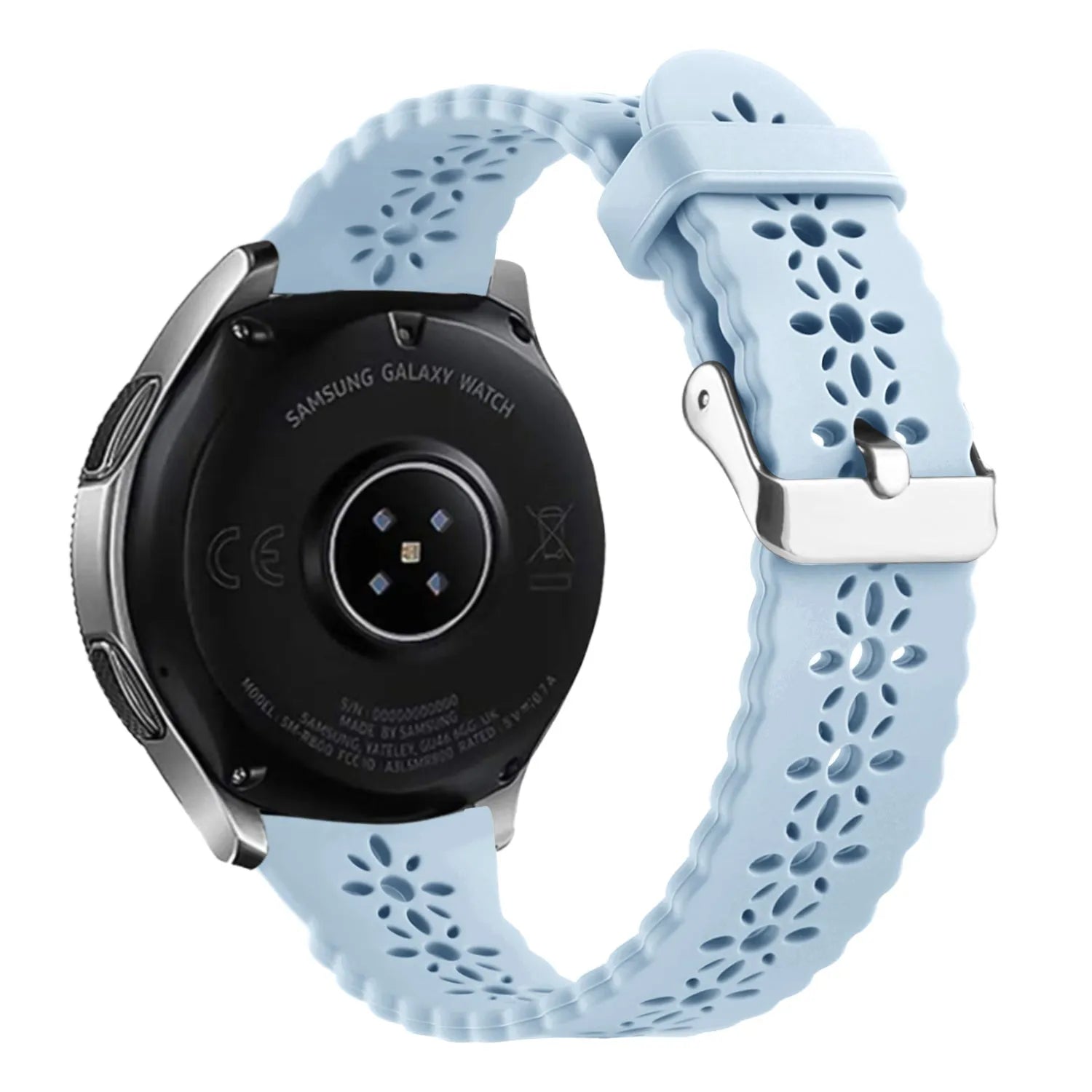 Amazfit GTR Mini Patterned Silicone Strap (Mist Blue)
