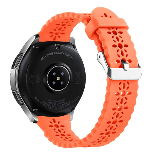Correa de silicona con relieve Amazfit GTR Mini (naranja)