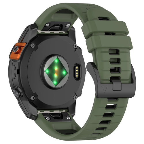 Correa deportiva con hebilla Garmin Approach S70 - 47mm (verde oliva/negro)