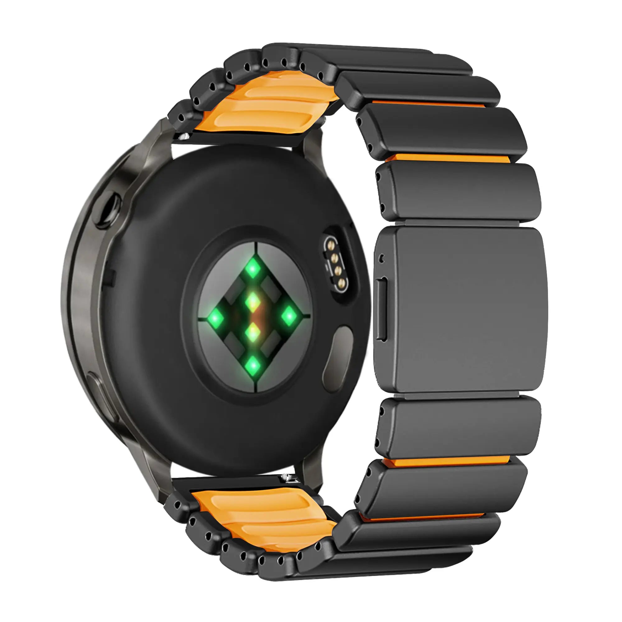 Bandz Garmin D2 Air X15 Titanium Strap 'Hybrid' (Black/Orange)