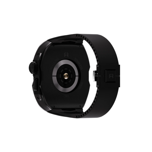 Reqior Apple Watch Ultra Case with Rubber Strap (Black)