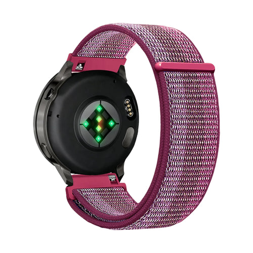 Bandz Garmin Forerunner 265s Nylon Loop Strap (Berry)