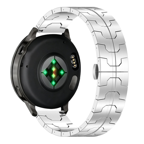 Bandz Garmin Forerunner 570 - 47mm Steel Strap 'Iron' (Silver)