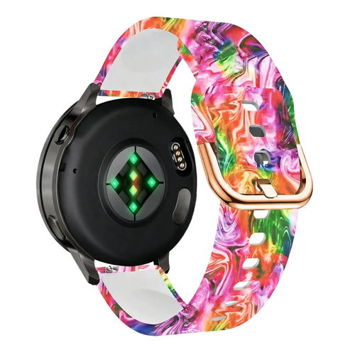 Bandz Garmin Vivomove Luxe Silicone Strap 'Colourful'