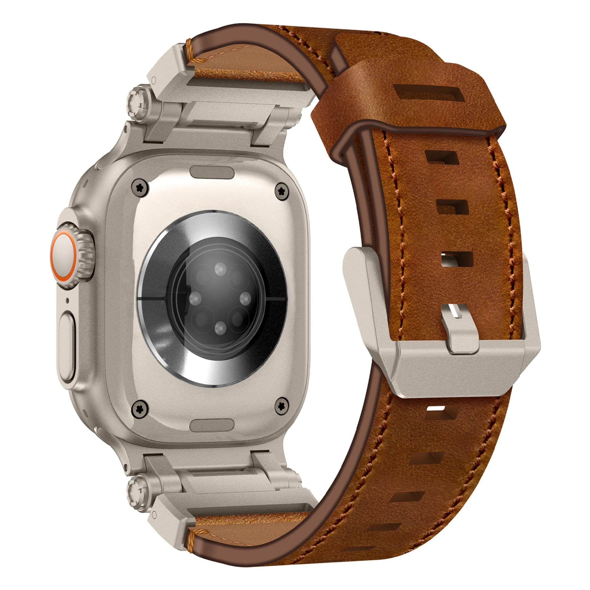 Bandz Correa cuero 'Explorer' Apple Watch (marrón)