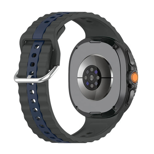 Correa deportiva duo Samsung Galaxy Watch 8 Classic (gris oscuro/azul)