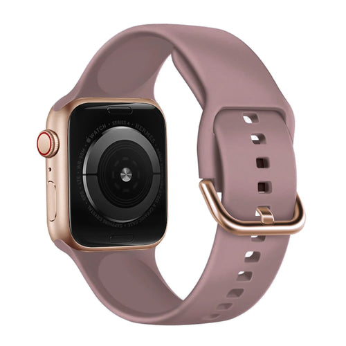Correa silk silicone Apple Watch (malva)