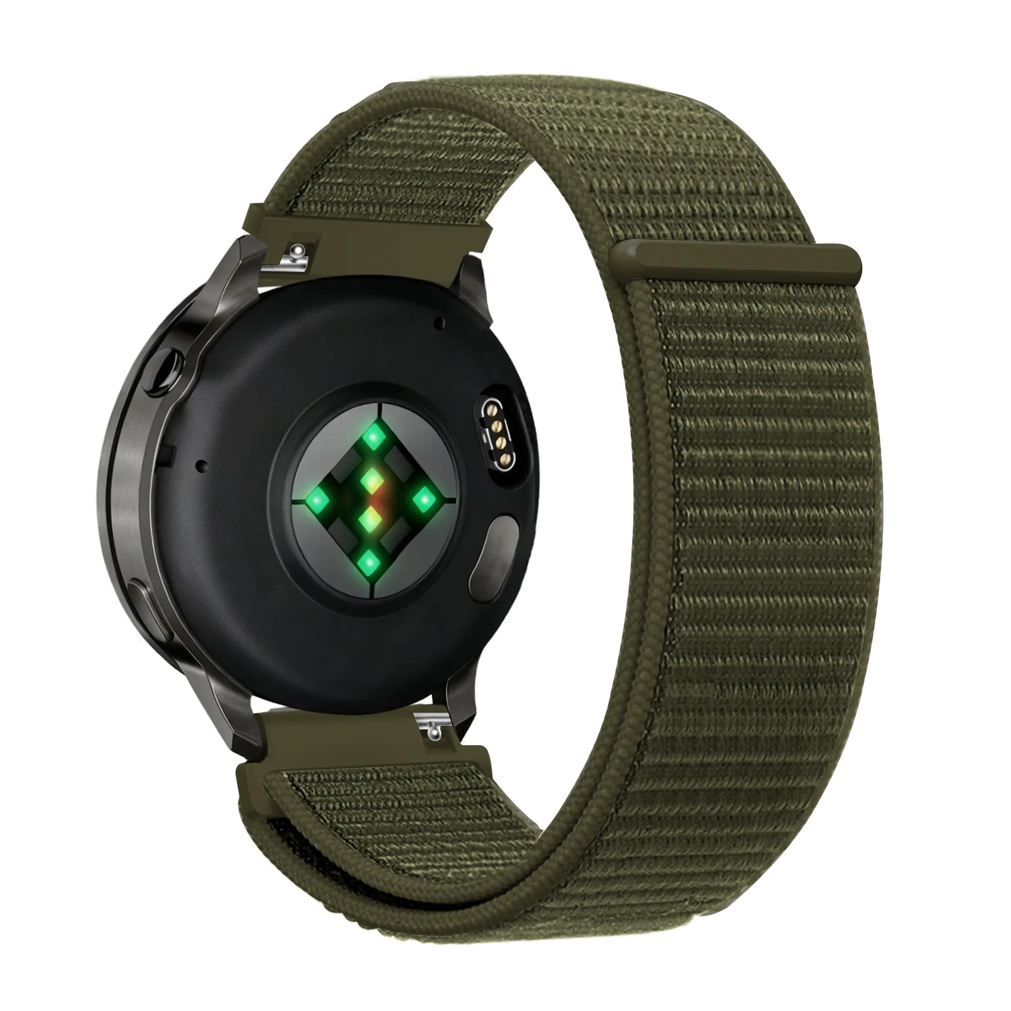 Bandz Garmin Forerunner 570 - 47mm Nylon Loop Strap (Olive)