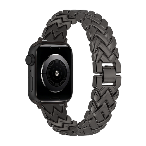 Bandz Apple Watch Metal Strap 'V-Type' (Black)