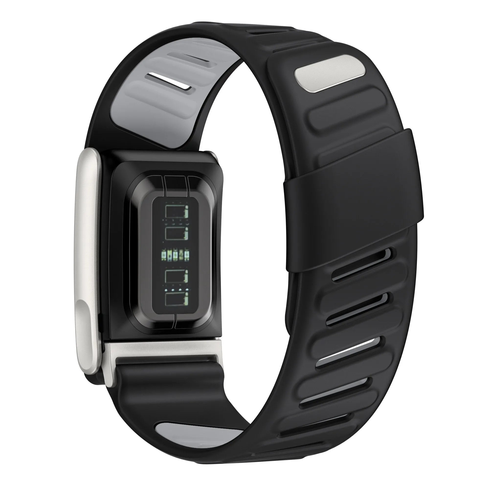 Correa deportiva compatible con Whoop MG (negro/gris)