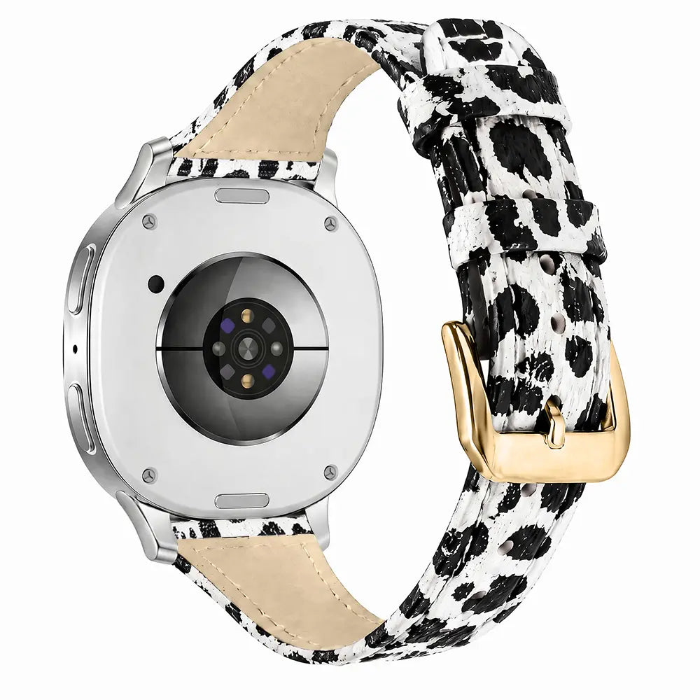 Samsung Galaxy Watch 9 - 44mm Leather Strap (Leopard)