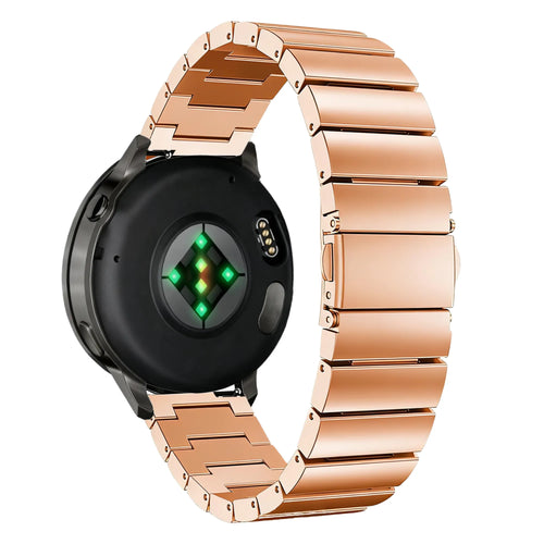 Bandz Garmin Vivoactive 3 Steel Strap 'One Bead' (Rose Gold)