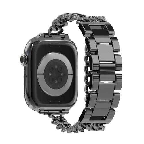 Bandz Correa acero 'Double Tour' Apple Watch (negro)