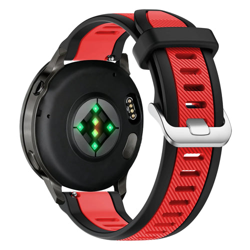 Bandz Correa deportiva 'Doble' con hebilla Garmin Venu 4 - 45mm (negro/rojo)